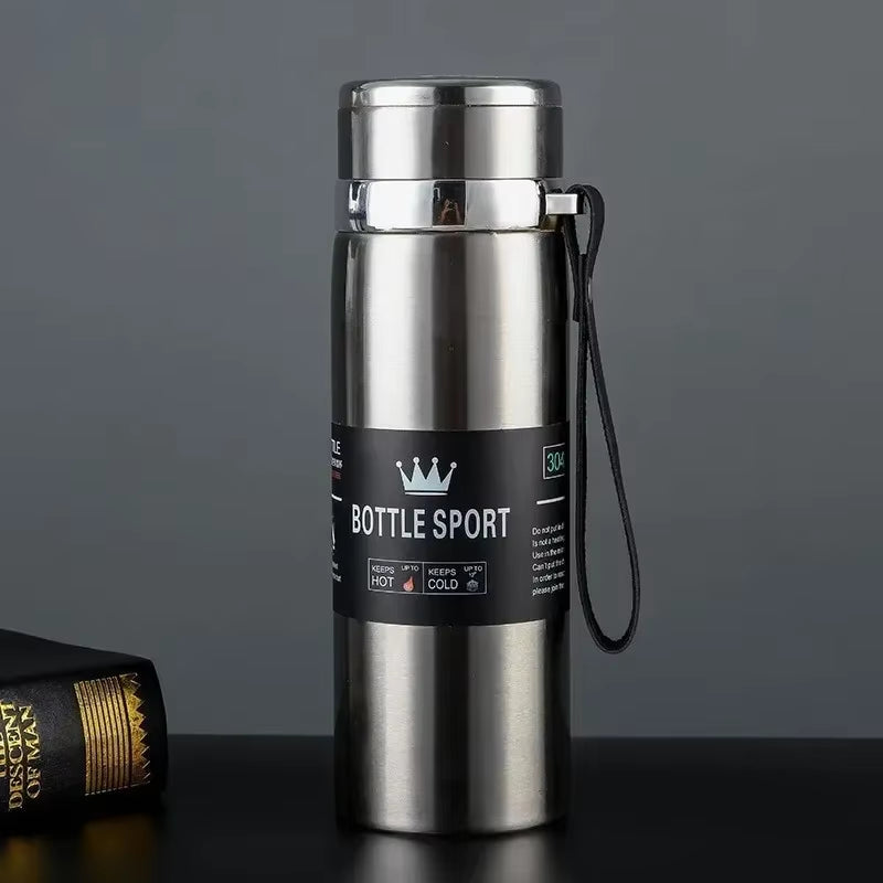 1L Thermal Water Bottle Keep Cold and Hot Thermos for Water Tea Coffee Vacuum Flasks Stainless Steel Thermos Bottle