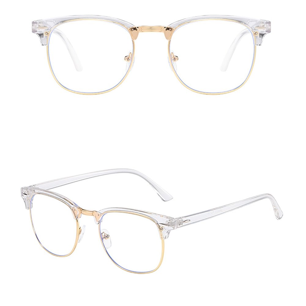 Men's Anti-Blue Light Semi-Rimless Glasses